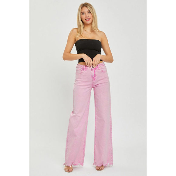 RISEN High Rise Wide Leg Jeans - Picture 5 of 5
